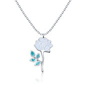 Gently Rose Silver Necklace SPE-3368 (CO1+CO15)